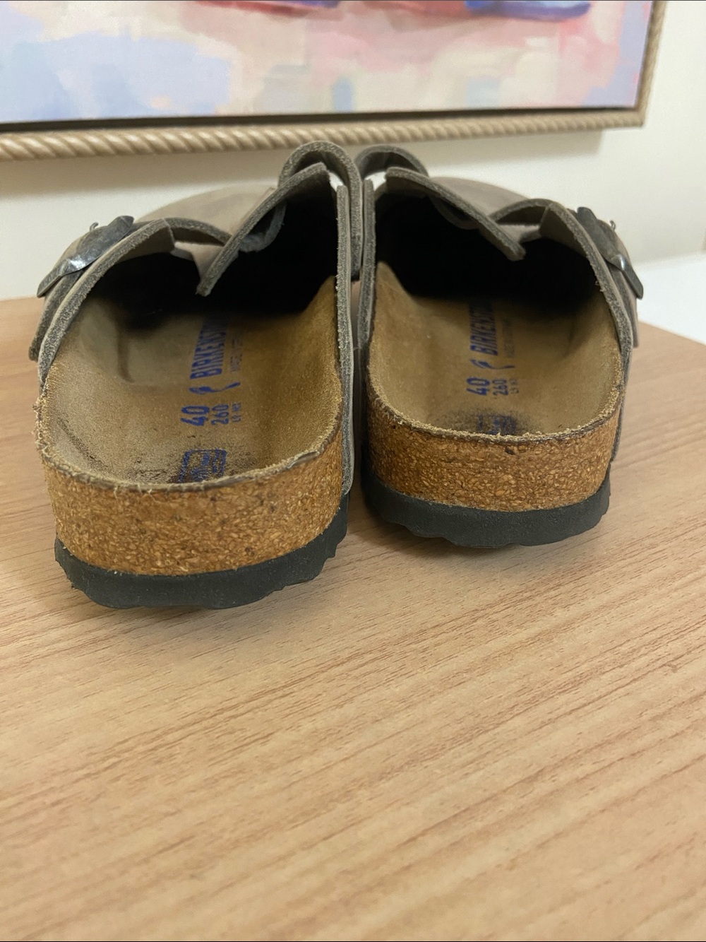 Birkenstock Women’s 9/Men’s 7(Unisex) Boston Clog - Taupe - Picture 4 of 8
